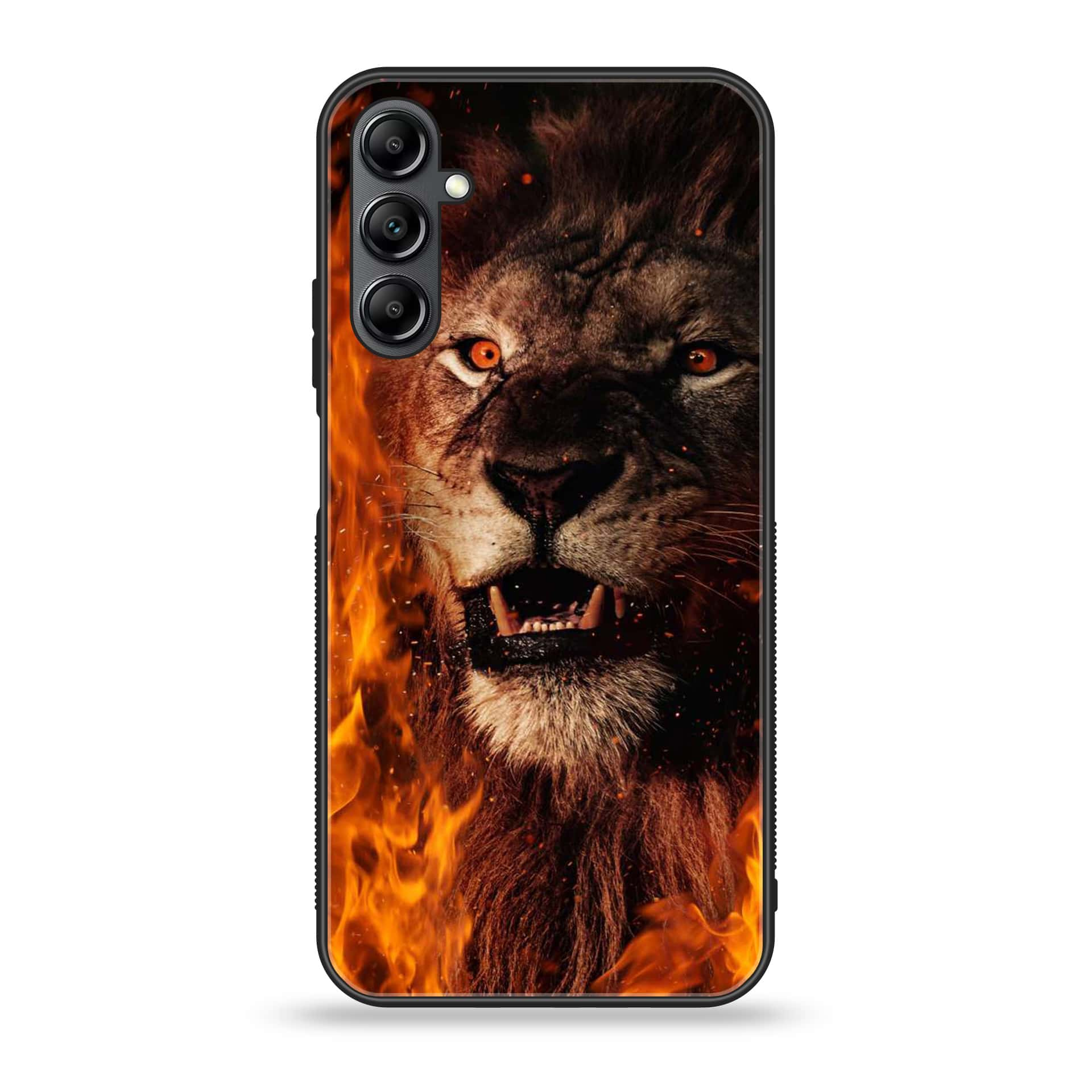 Samsung Galaxy A14 - Tiger Art Design 2- Premium Printed Glass soft Bumper shock Proof Case CS-12026