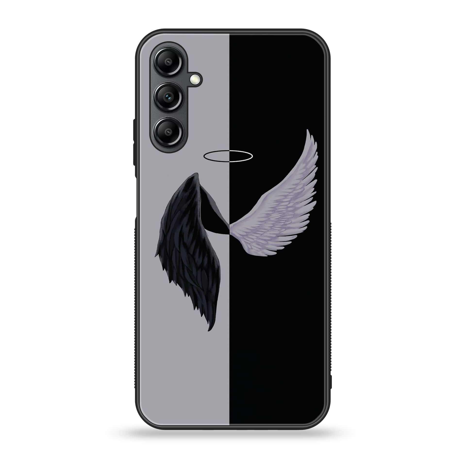 Samsung Galaxy A14 - Angel Wings 2.0 Design 5- Premium Printed Glass soft Bumper shock Proof Case CS-12028