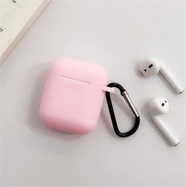 Apple AirPods 1/2 Silicone Shockproof Cover with Anti-Lost Buckle