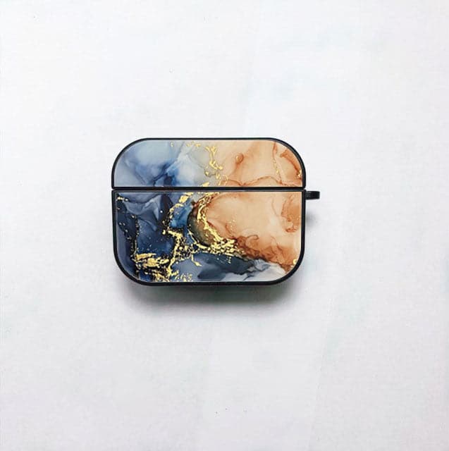 Apple Airpods 3 Blue Marble Series Premium Print with holding clip