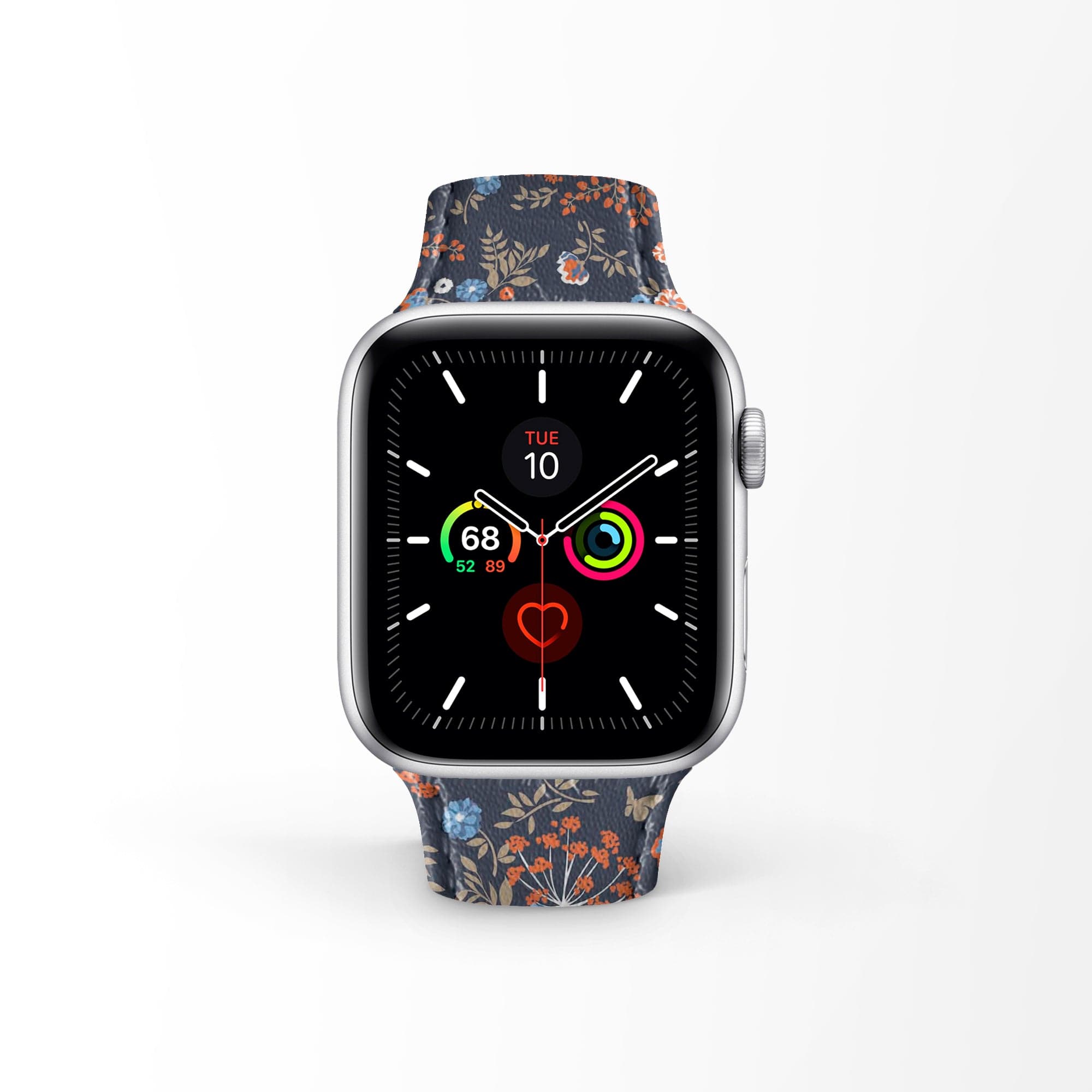 Apple Watch Premium Leather Strap Flower Series Design 06