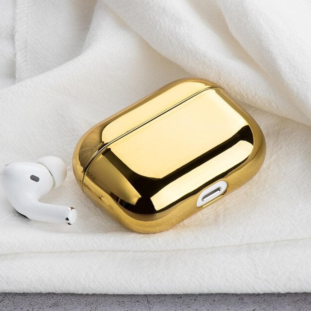 Airpods Pro Electroplated Earphone Protective Case with Holding Clip