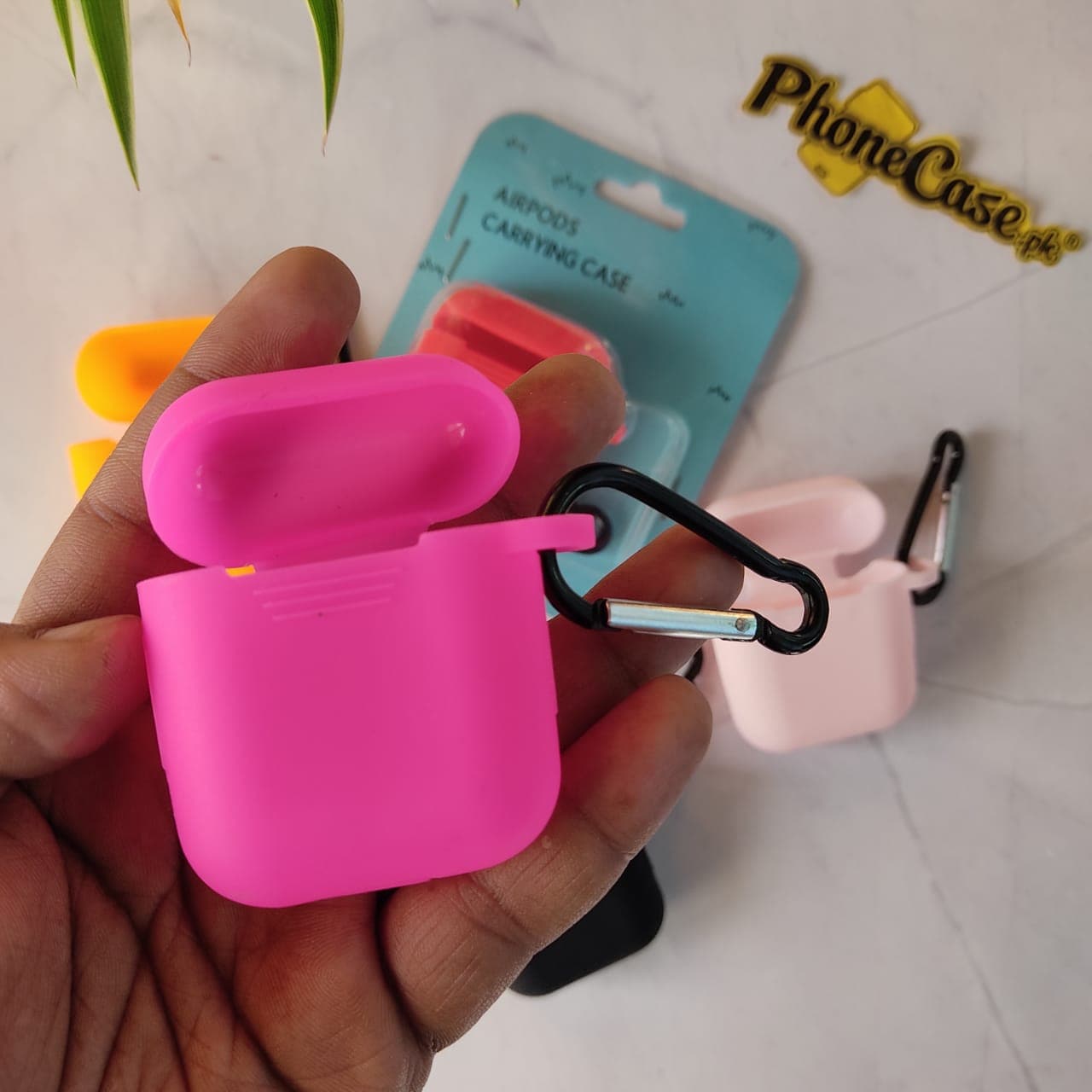 Apple AirPods 1/2 Silicone Shockproof Cover with Anti-Lost Buckle