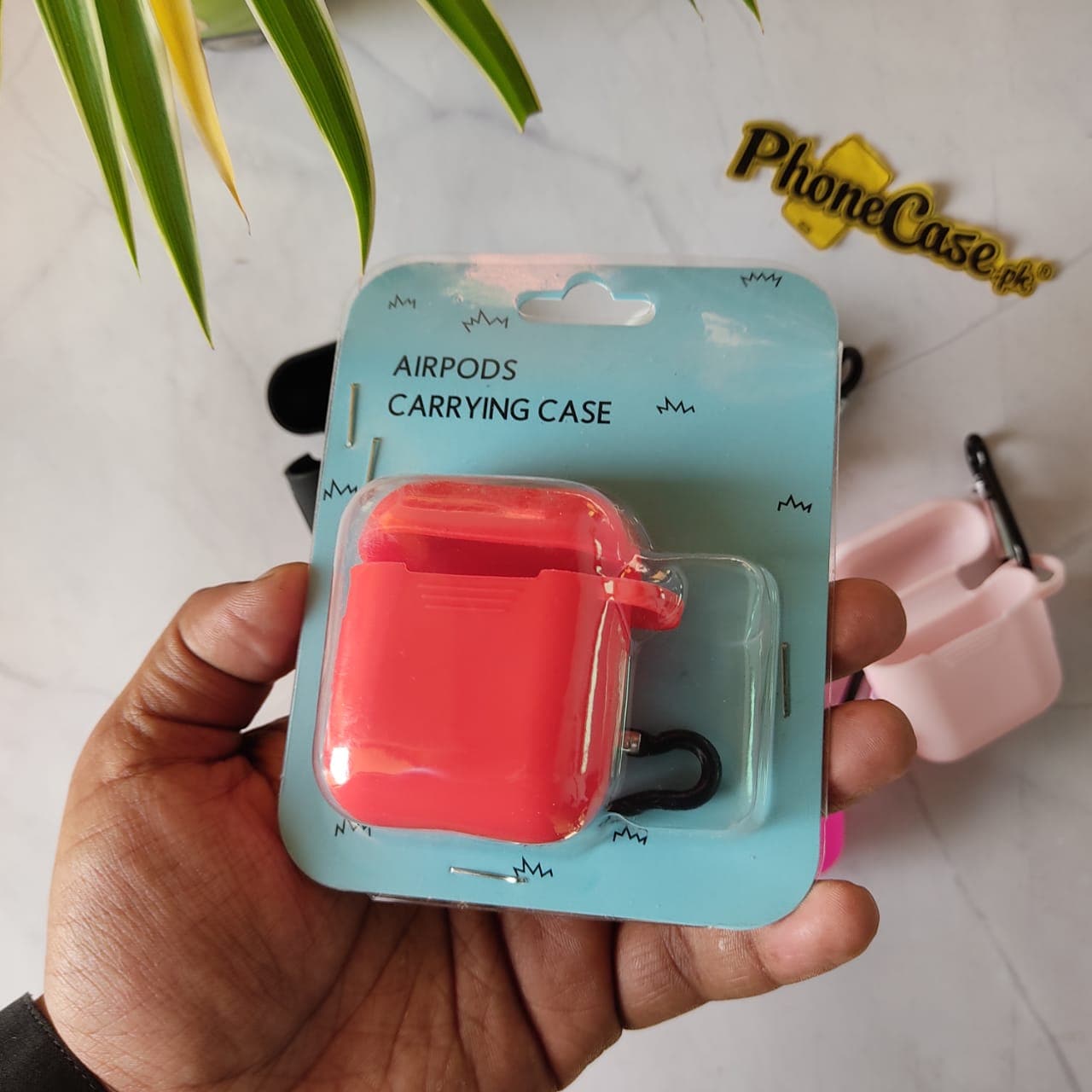 Apple AirPods 1/2 Silicone Shockproof Cover with Anti-Lost Buckle