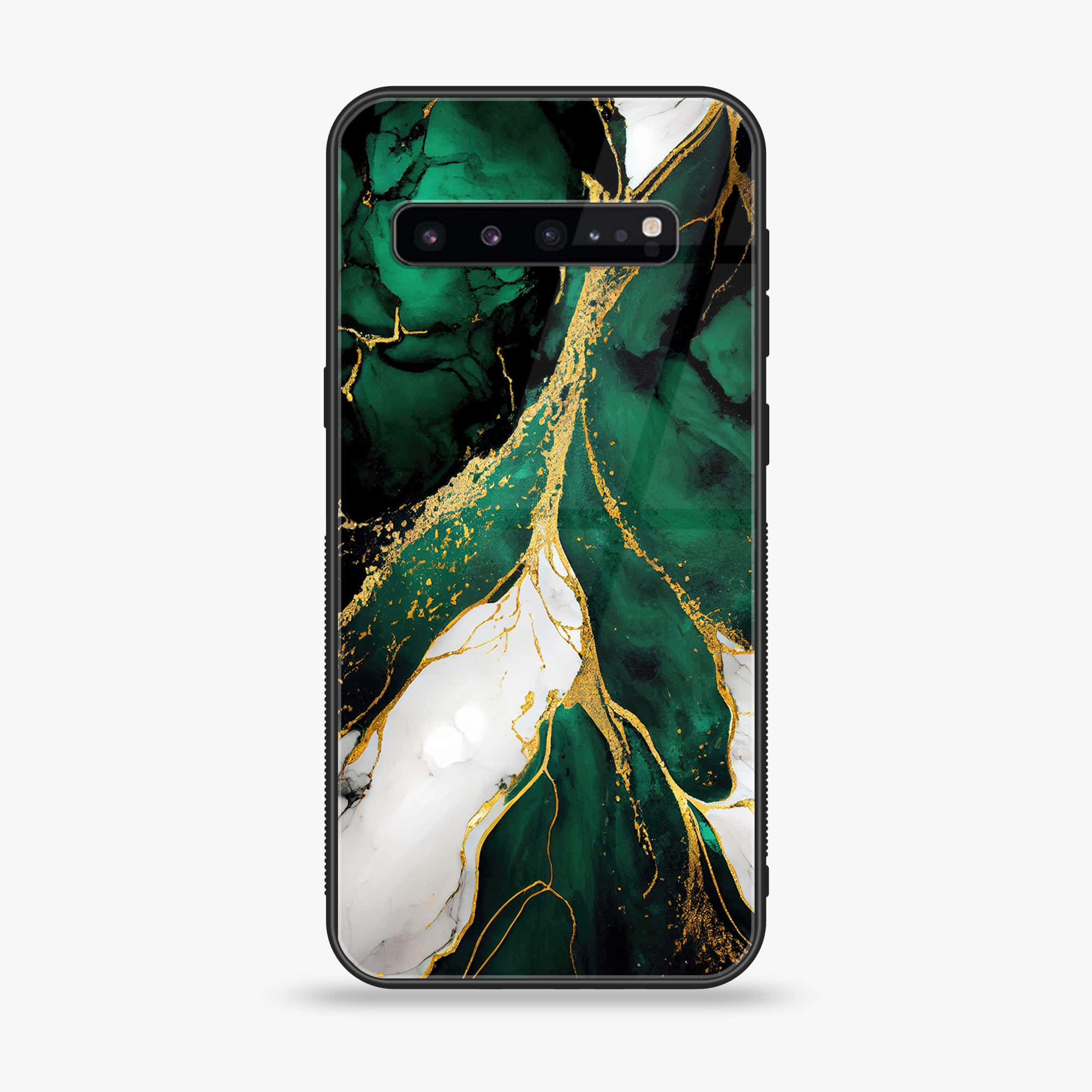 Samsung Galaxy S10 5G - Liquid Marble Design 6 - Premium Printed Glass soft Bumper shock Proof Case CS-11997